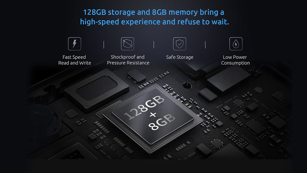 BMAX B1 Pro Mini PC Intel Gemini Lake N4000 až 2,6 GHz Windows 11 8 GB RAM 128 GB SSD 2,4G/5G dvoupásmový WiFi Bluetooth 4.2 - EU