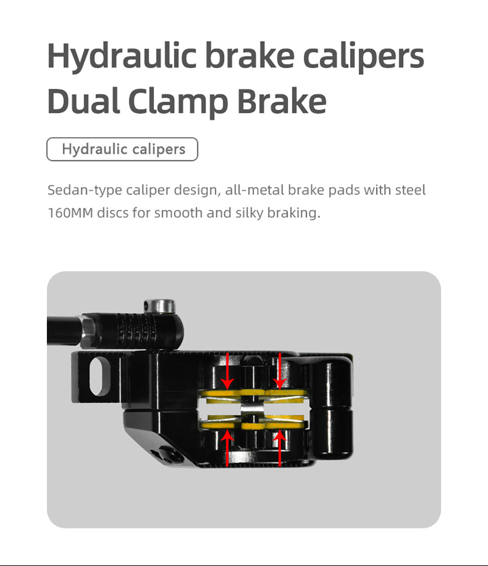 Elektrická koloběžka BOYUEDA S3-11, motor 2*3000 W, baterie 60 V 38 Ah, pneumatiky 11 palců, maximální rychlost 85 km/h, dojezd 120 km, dvojité hydraulické kotoučové brzdy, hydraulický tlumič, LCD displej
