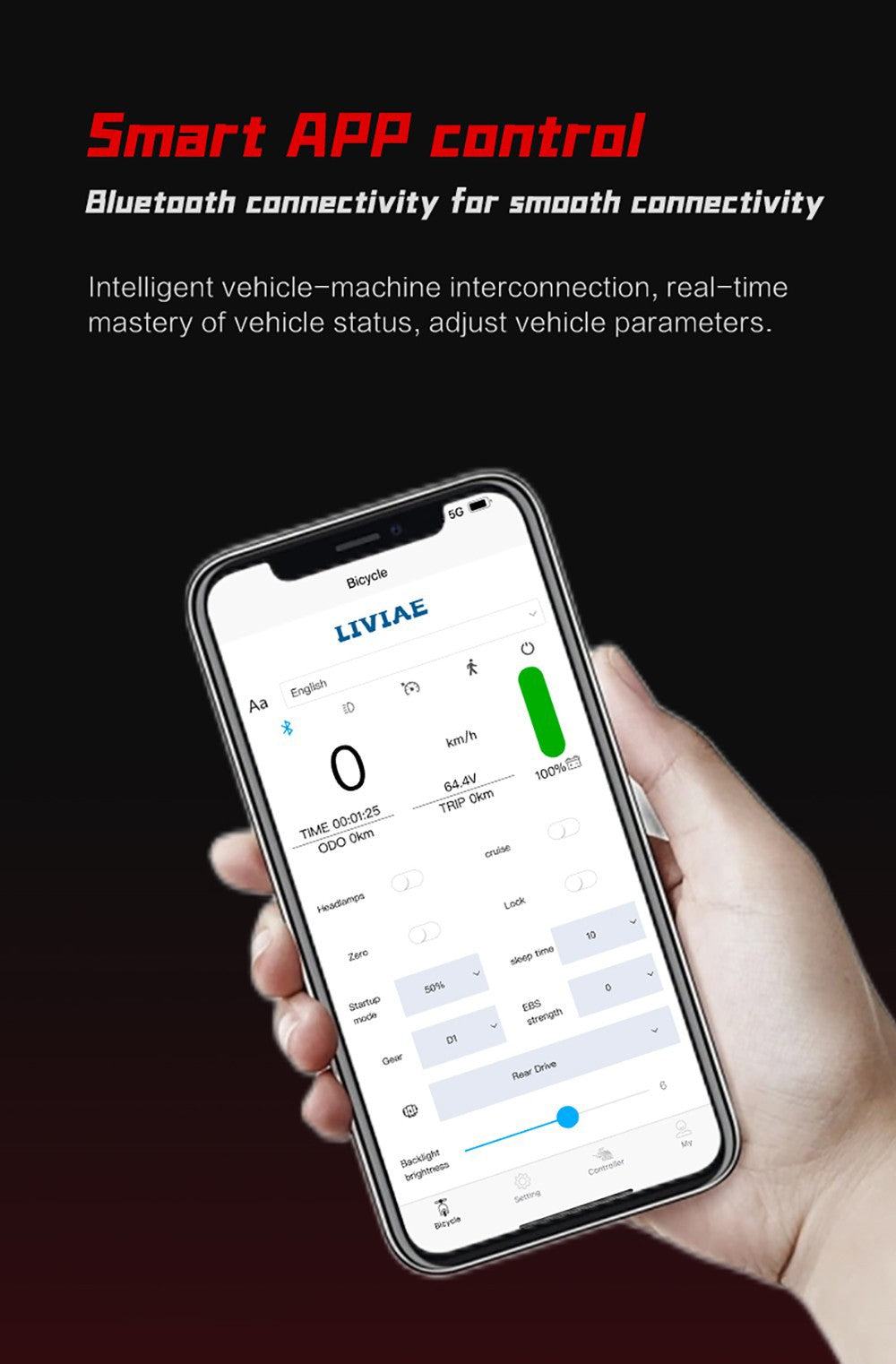 Elektrická koloběžka BOYUEDA S5-11, motor 2*3000 W, baterie 60 V 38 Ah, pneumatiky 11 palců, maximální rychlost 85 km/h, dojezd 120 km, dvojité hydraulické kotoučové brzdy, hydraulický tlumič, LCD displej