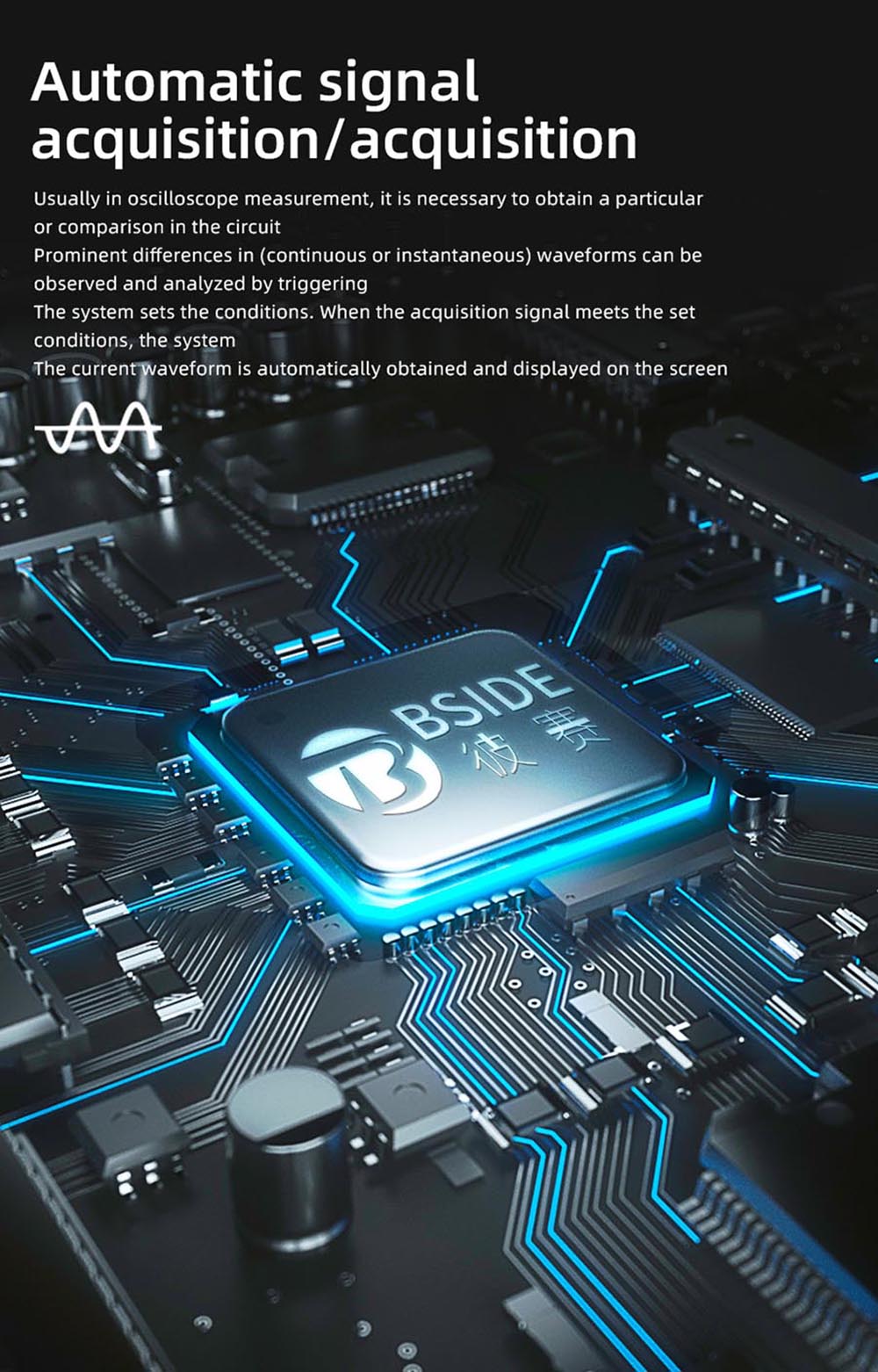 Digitální osciloskop BSIDE O1, ruční multimetr, ukládání tvarů vln, vzorkovací frekvence 48MSa/s 10MHz, profesionální tester elektronických součástek - červený
