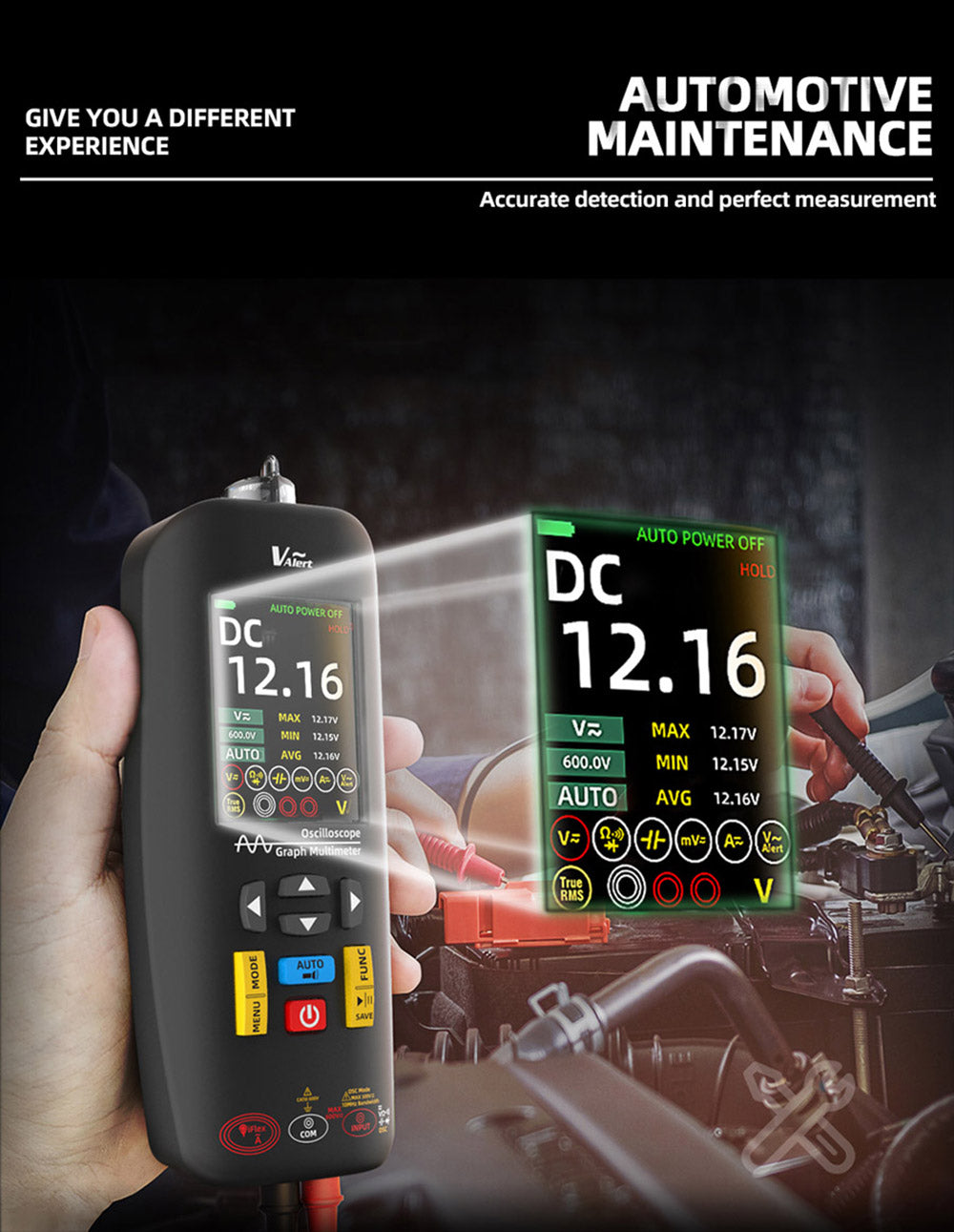 BSIDE O1X 3 v 1 osciloskop multimetr elektrické pero, šířka pásma 10 MHz, 2,8 palcový TFT barevný displej, lithiová baterie 2000 mAh, LED svítilna