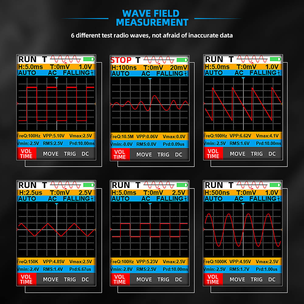 BSIDE O1X 3 v 1 osciloskop multimetr elektrické pero, šířka pásma 10 MHz, 2,8 palcový TFT barevný displej, lithiová baterie 2000 mAh, LED svítilna