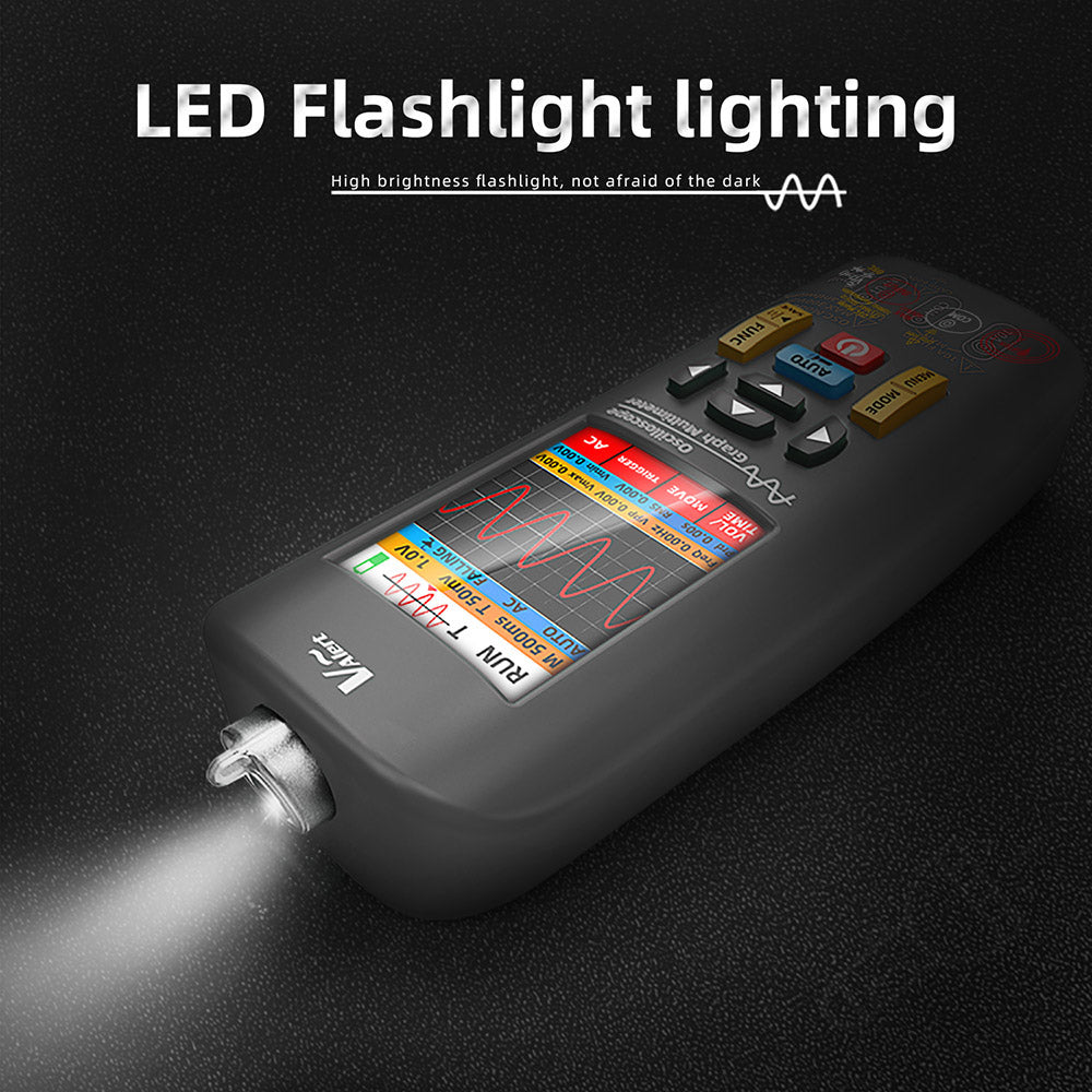 BSIDE O1X 3 v 1 osciloskop multimetr elektrické pero, šířka pásma 10 MHz, 2,8 palcový TFT barevný displej, lithiová baterie 2000 mAh, LED svítilna