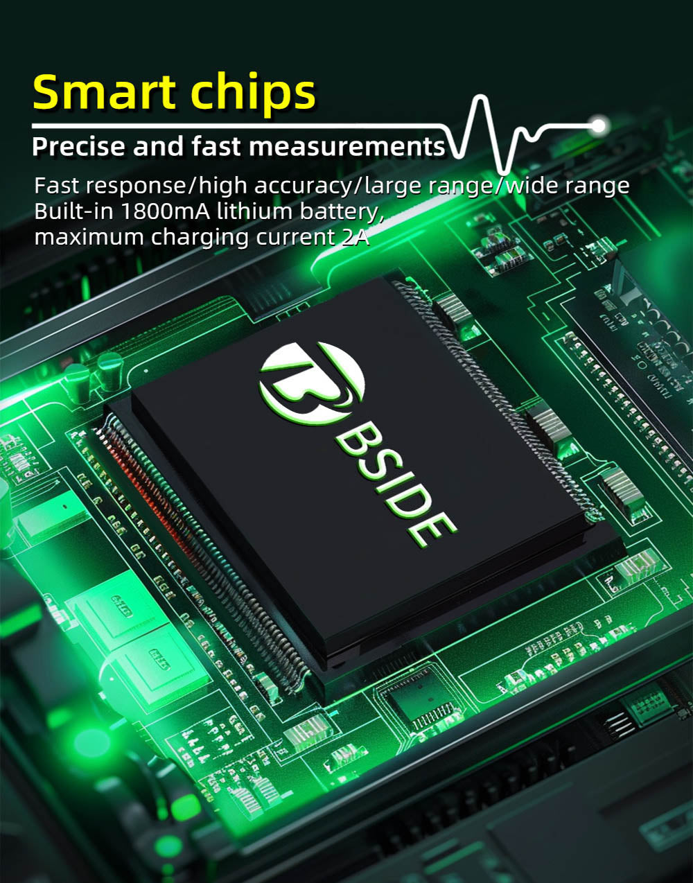 Ruční digitální osciloskop-multimetr BSIDE OT2, šířka pásma 10 MHz se vzorkovací frekvencí 48 MSa/s, 2,8palcový LCD displej