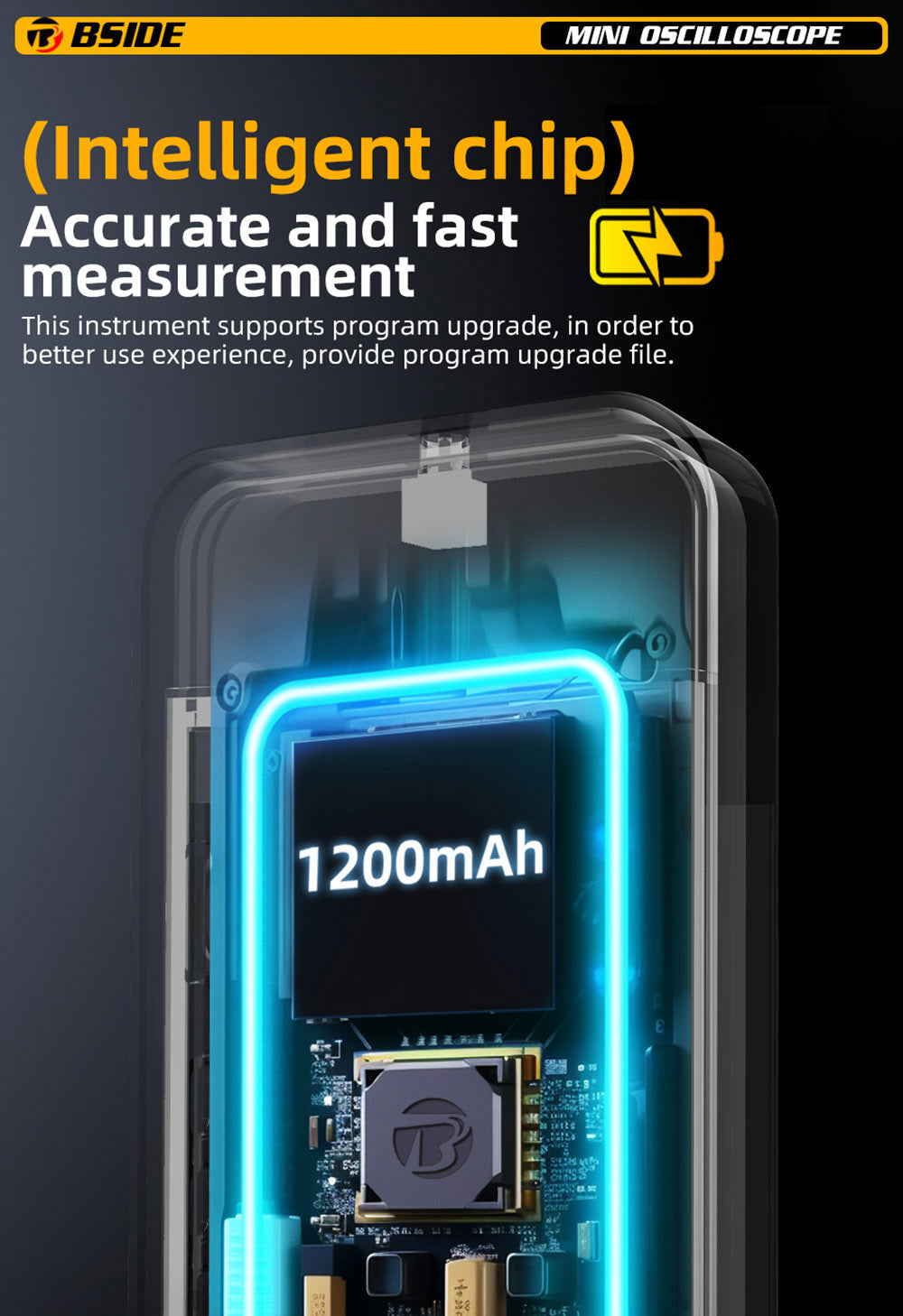 Osciloskop BSIDE OT3 se sondou, 3.2