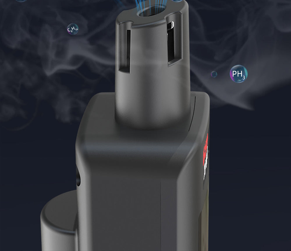 Digitální vlhkoměr, detektor plynu BSIDE X4A, analyzátor hořlavých plynů, tester teploty a vlhkosti, se zvukovým a vizuálním alarmem, LCD displejem, bez baterií, s brašnou