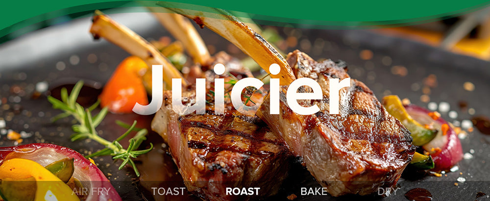 Horkovzdušná fritéza CHEFREE AF500 1700W 6,5L, s inteligentním teploměrem, 8 režimy vaření v 1, rychlý ohřev na 230℃, připomenutí protřepání - černá