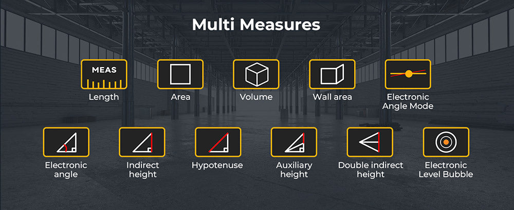CIGMAN CD-60R 393Ft/120M Bilaterální červený laserový měřič, LCD displej, s 6 jednotkami Ft/in/M, úhlovým senzorem, režimem vícenásobného měření, magnetickým zadním krytem