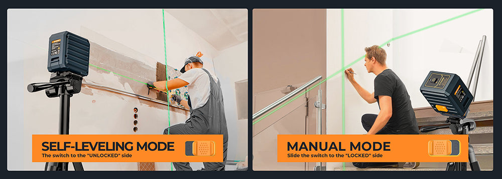 CIGMAN CM-G01 2řádkový laserový nivelační přístroj, samonivelační, 360° magnetický držák