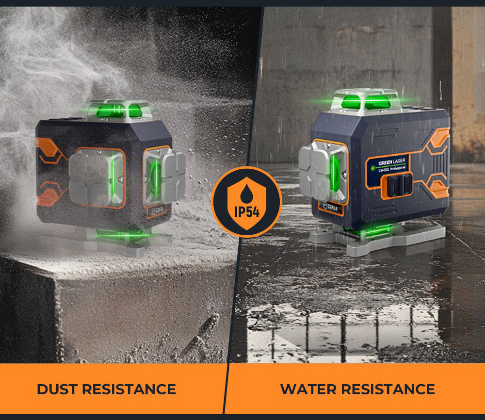 CIGMAN CM-S02 laserový nivelační přístroj 4x360° 16 řádků, ovládání přes aplikaci, LCD displej, ultra doba chodu 40 hodin