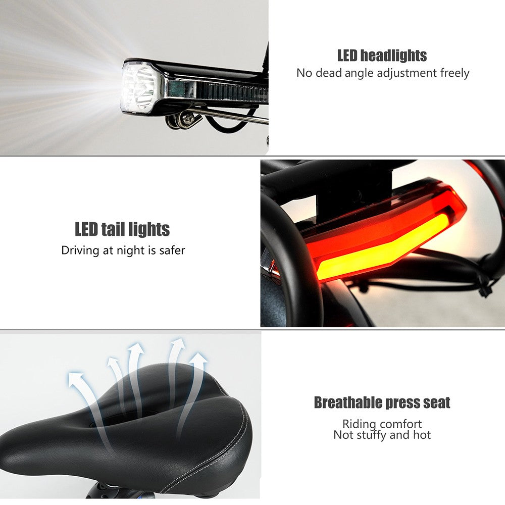 Elektrokolo CMACEWHEEL EM20, motor 350 W, baterie 36 V 12 Ah, pneumatiky 20 x 2,25 palce, maximální rychlost 25 km/h, maximální dojezd 55 km, olejové kotoučové brzdy, vodotěsnost IP65