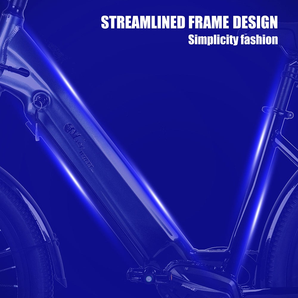 Elektrokolo CMACEWHEEL L26, motor 500 W, baterie 48 V 17 Ah, pneumatiky CST 26*2,1″, maximální rychlost 45 km/h, maximální dojezd 100 km, hydraulické kotoučové brzdy - zlatá