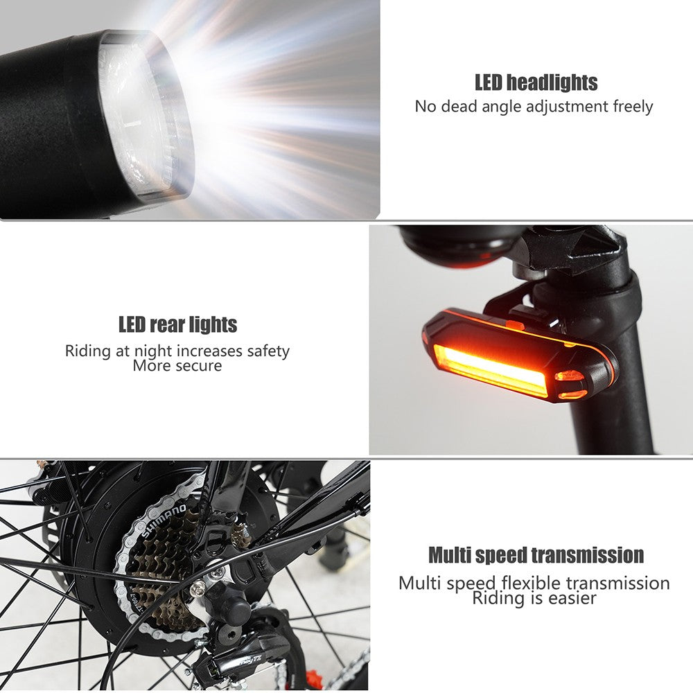 Elektrokolo CMACEWHEEL L26, motor 500 W, baterie 48 V 17 Ah, pneumatiky CST 26*2,1″, maximální rychlost 45 km/h, maximální dojezd 100 km, hydraulické kotoučové brzdy - zlatá