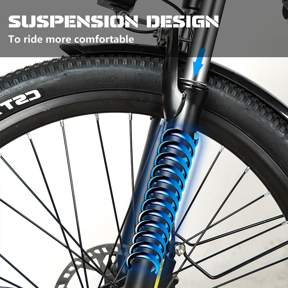 Elektrokolo CMACEWHEEL L26, motor 500 W, baterie 48 V 17 Ah, pneumatiky CST 26*2,1″, maximální rychlost 45 km/h, maximální dojezd 100 km, hydraulické kotoučové brzdy - zlatá