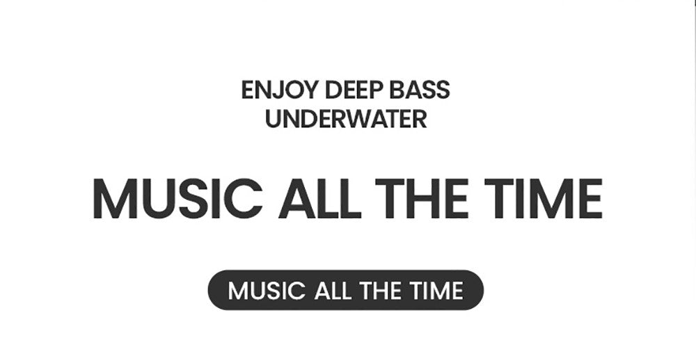 Sluchátka Coowoo OPEN EAR BONE-X2 s kostním vedením pro plavání, vodotěsná s IP68, Bluetooth 5.2, 8GB úložiště - černá