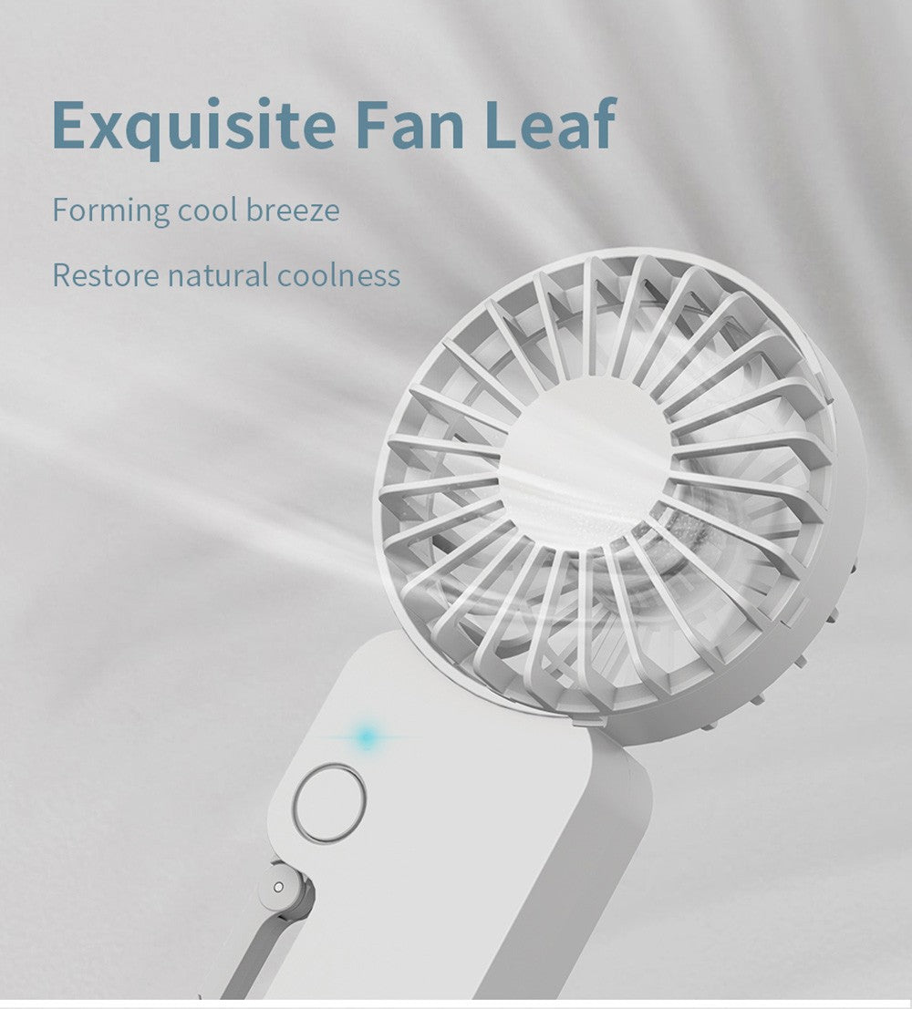 Mini ventilátor COOWOO HP1013 s přezkou na batoh, 3 rychlosti větru, baterie 2000 mAh, až 13 hodin provozu, tichý stolní ventilátor