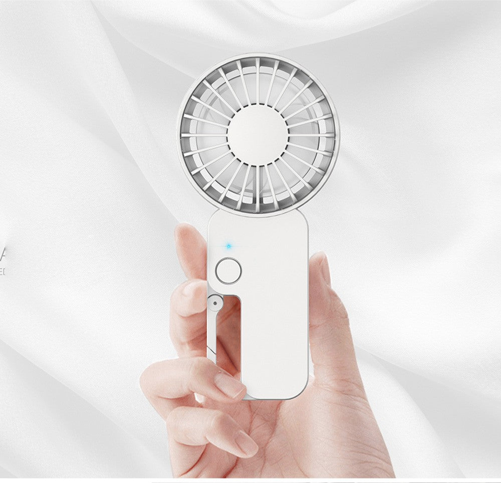 Mini ventilátor COOWOO HP1013 s přezkou na batoh, 3 rychlosti větru, baterie 2000 mAh, až 13 hodin provozu, tichý stolní ventilátor