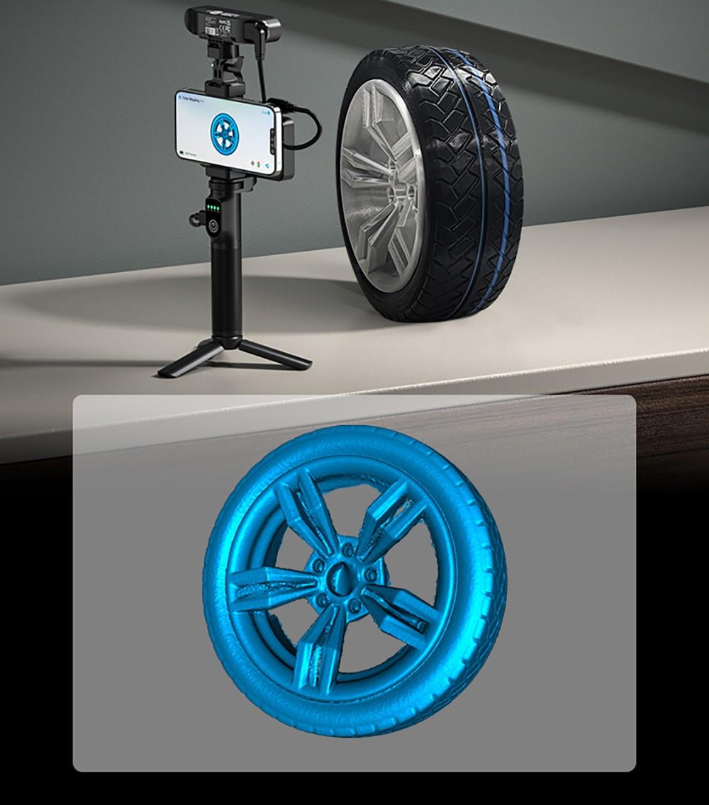 3D skener Creality CR-Scan Ferret Pro, rychlost skenování až 30 fps, přesnost 0,1 mm, pracovní vzdálenost 150–700 mm, rozsah jednoho snímání 560*820 mm, minimální skenovací vzdálenost 150x150 mm, bezdrátové připojení