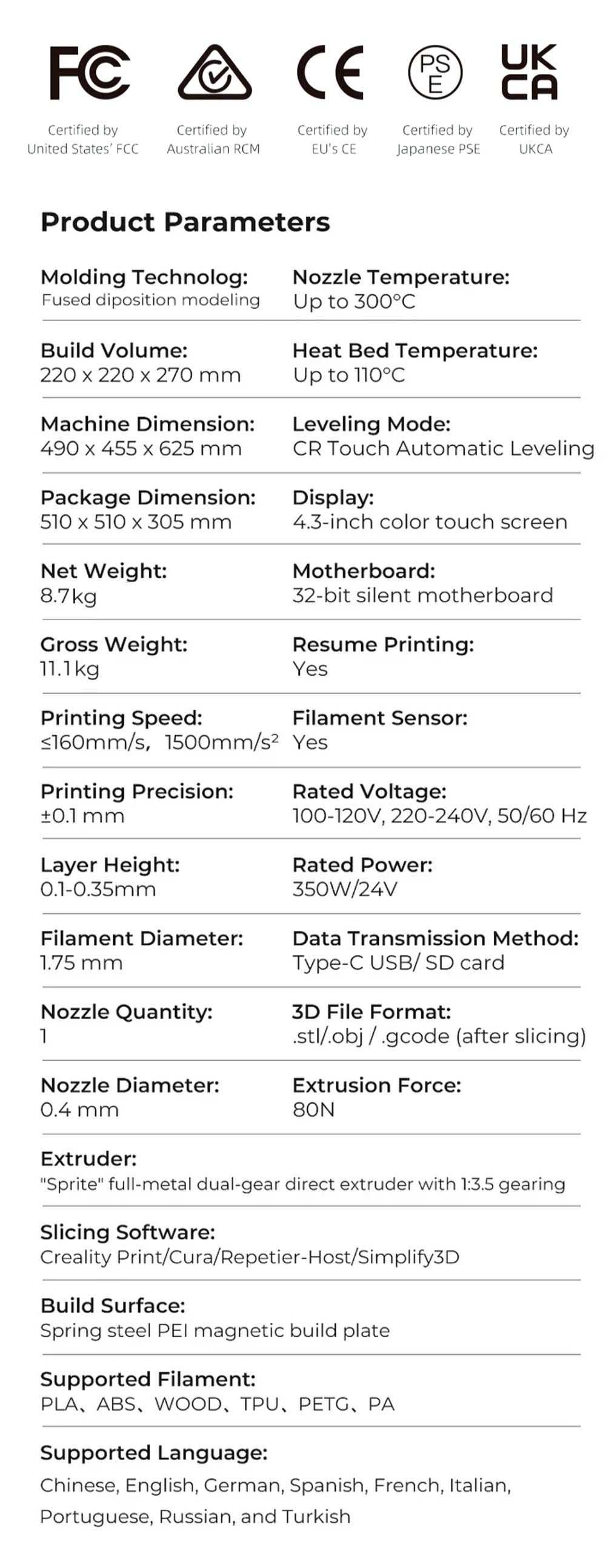3D tiskárna Creality Ender-3 S1 Pro