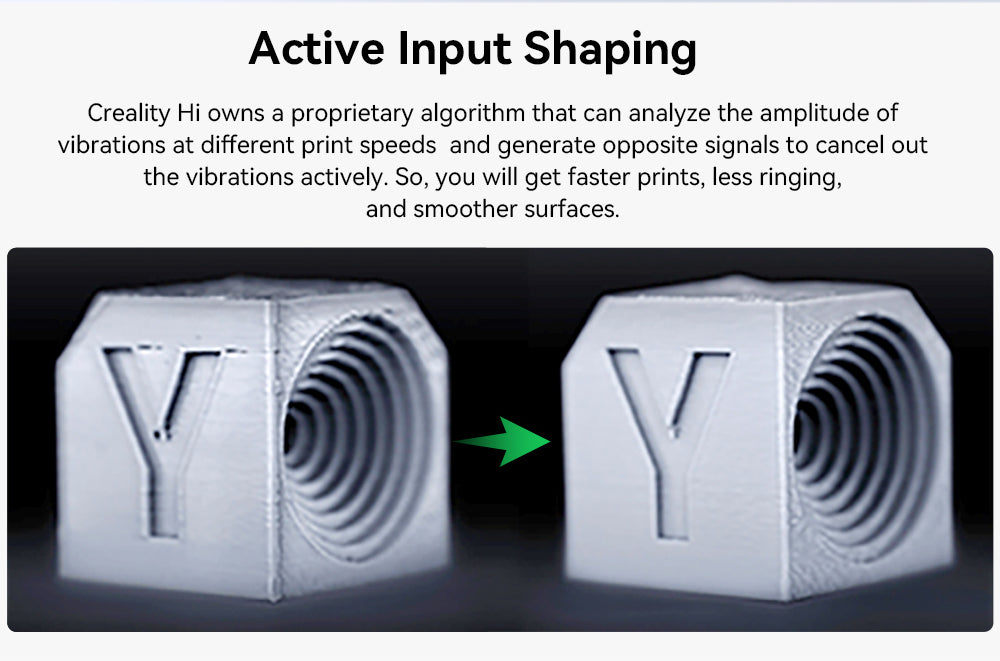 Creality Hi Combo, systém CFS Multimateriál, rychlý tisk 500 mm/s, monitorovací kamera s krytkou pro ochranu soukromí, až 16 barev, automatická kalibrace, automatické vyrovnání podložky, redukce náklonu v ose X, celokovové tělo, 260*260*300 mm