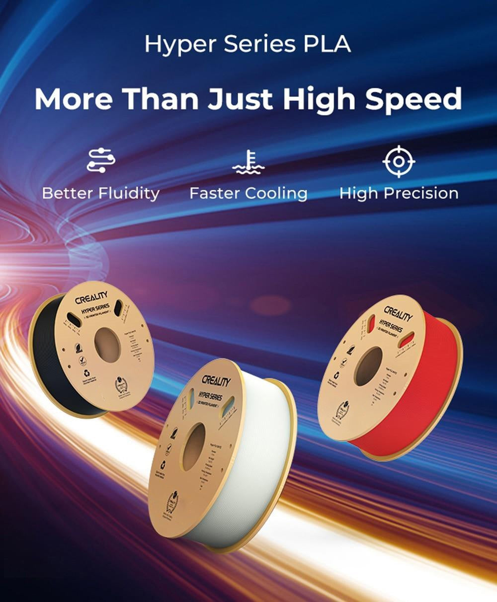 3D tisková struna Creality Hyper Series PLA 1,75 mm 1 kg modrá