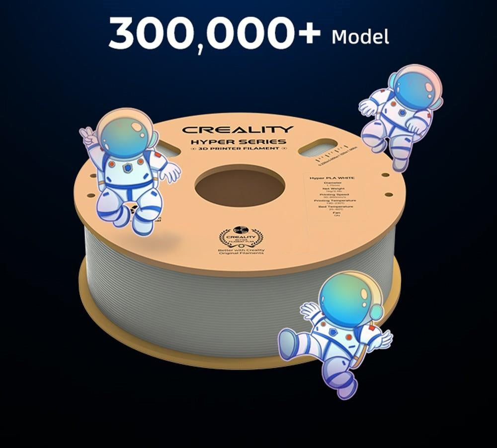 3D tisková struna Creality Hyper Series PLA 1,75 mm 1 kg modrá