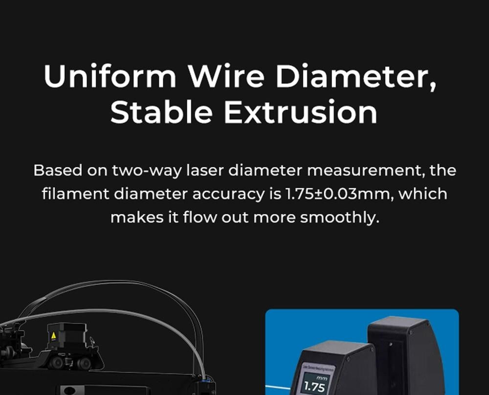 3D tisková struna Creality Hyper Series PLA 1,75 mm 1 kg modrá