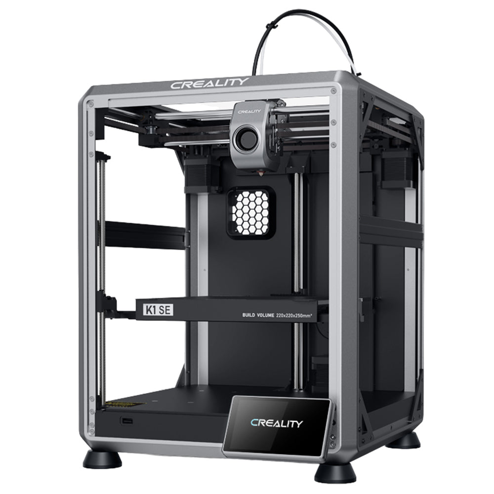 Creality K1 SE 3D Printer, 600mm/s Printing Speed, Tri-metal Nozzle, Auto Leveling, CoreXY System, 4.3inch Color Touch Screen, 220*220*250mm