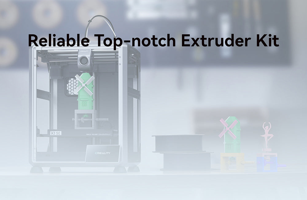 3D tiskárna Creality K1 SE, rychlost tisku 600 mm/s, tříkovová tryska, automatické vyrovnávání, systém CoreXY, 4,3palcová barevná dotyková obrazovka, 220*220*250 mm