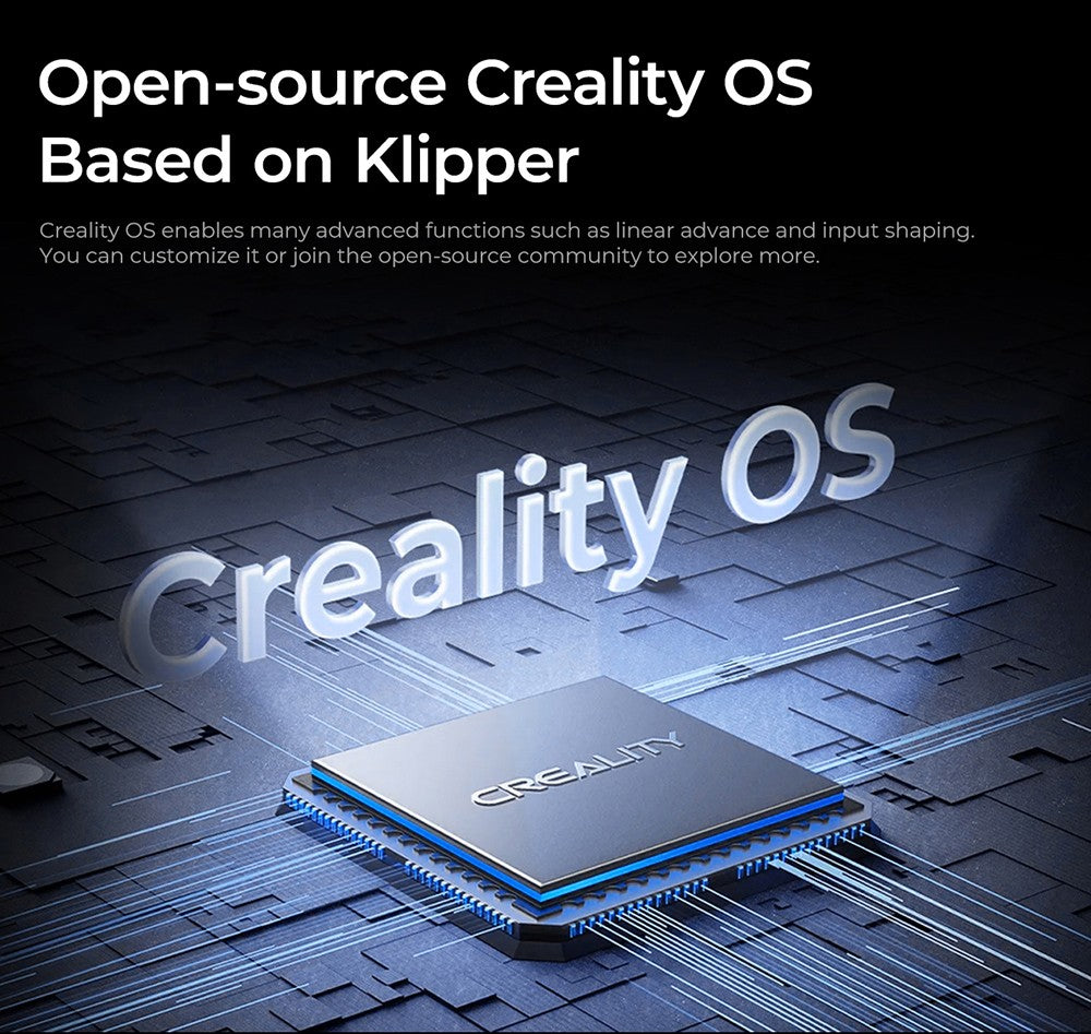 3D tiskárna Creality K1C, maximální rychlost 600 mm/s, AI kamera, rychloupínací tryska, celokovový extruder, tiskne uhlíková vlákna, vzduchový filtr a tichý režim