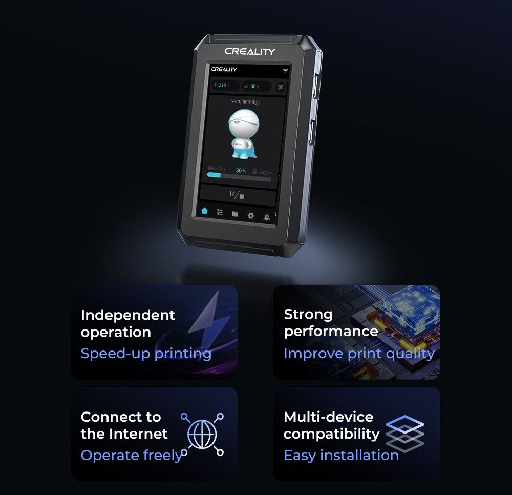 Ovládací obrazovka a kamera pro 3D tiskárnu Creality Nebula, chytrá sada, rozlišení 1920x1080, vzdálené sledování, časosběrné fotografování