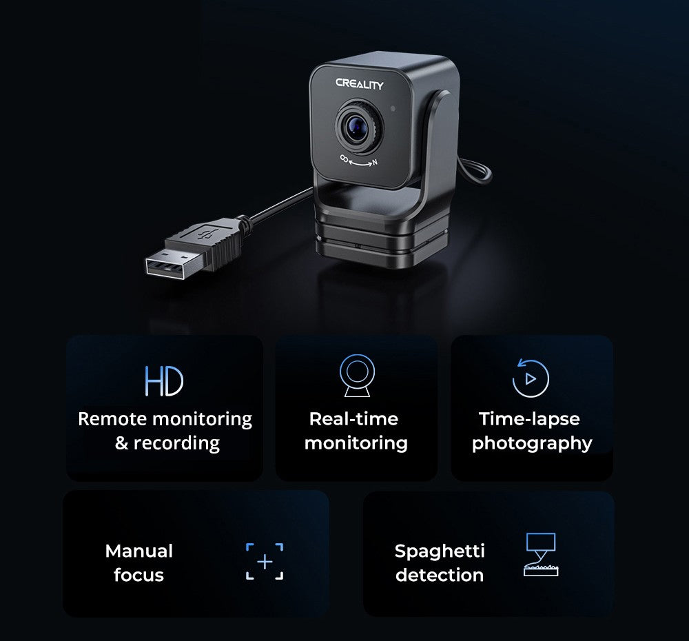 Ovládací obrazovka a kamera pro 3D tiskárnu Creality Nebula, chytrá sada, rozlišení 1920x1080, vzdálené sledování, časosběrné fotografování