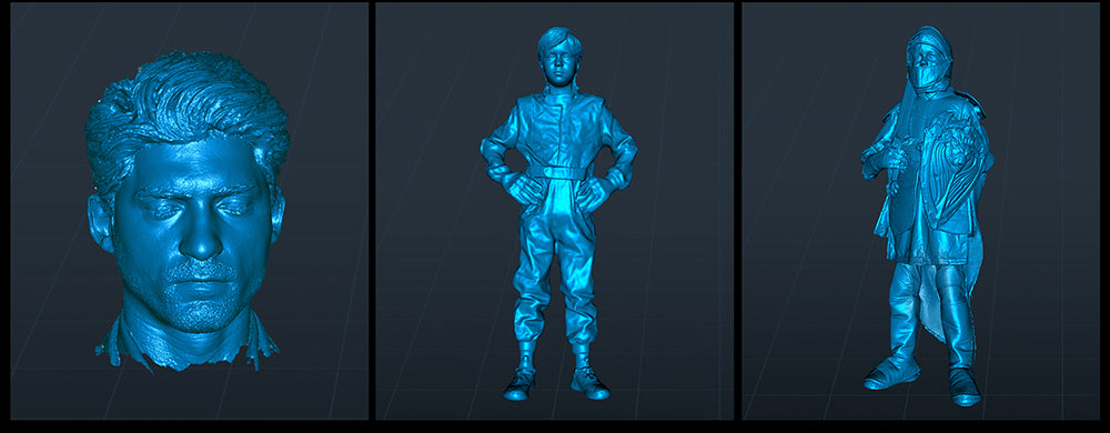 3D skener Creality CR Scan Otter, rychlost skenování 20 snímků za sekundu, přesnost 0,02 mm, 4-čočkové stereo vidění, 24bitové plnobarevné skenování, 8 infračervených světel