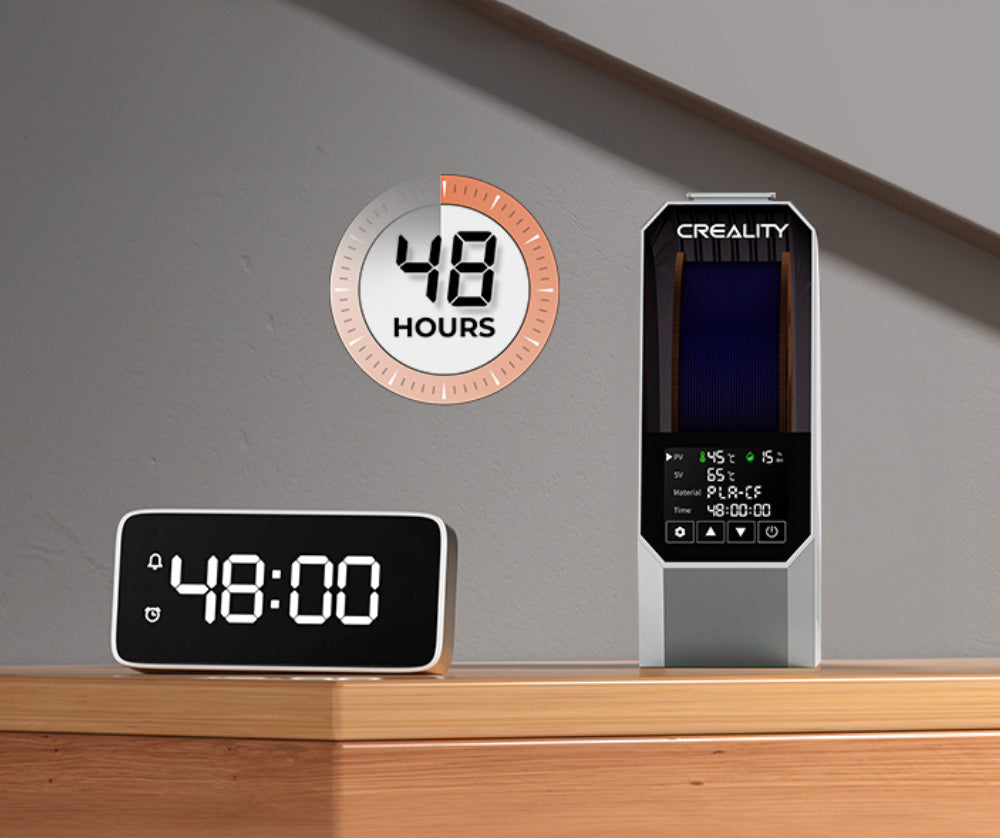 Sušička filamentů Creality Space Pi pro 3D tiskárnu, PTC 360 stupňů horkovzdušného ohřevu, 48hodinový časovač, dotykový LCD displej
