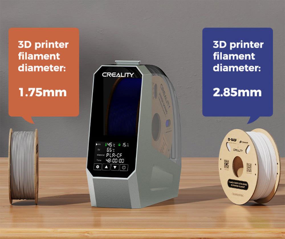 Sušička filamentů Creality Space Pi pro 3D tiskárnu, PTC 360 stupňů horkovzdušného ohřevu, 48hodinový časovač, dotykový LCD displej