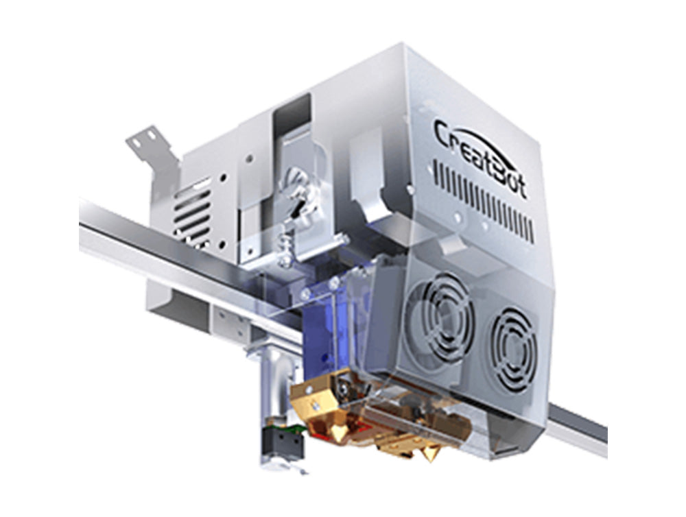 3D tiskárna CreatBot PEEK-300, automatické vyrovnávání, automatické zvedání duálních extruderů, rychlost tisku 10–120 mm/s, systém přímého žíhání, chlazení vzduchovým čerpadlem/vodou, objem jednoho extruderu 300x300x400 mm, objem duálního extruderu 240x300x400 mm