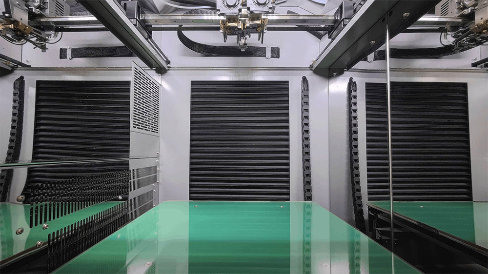 3D tiskárna CreatBot PEEK-300, automatické vyrovnávání, automatické zvedání duálních extruderů, rychlost tisku 10–120 mm/s, systém přímého žíhání, chlazení vzduchovým čerpadlem/vodou, objem jednoho extruderu 300x300x400 mm, objem duálního extruderu 240x300x400 mm