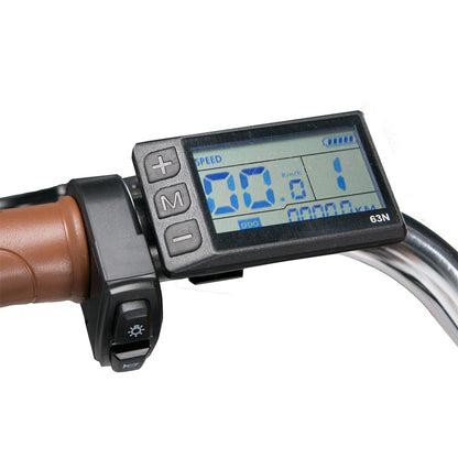 CYSUM Cityrun-26 Step-Thru Electric City Bike 26 Inch Tire 250W Motor 36V 10Ah Battery 25km/h Max Speed 30-50km Range SHIMANO 7-speed Gear Dual Disc Brake - White