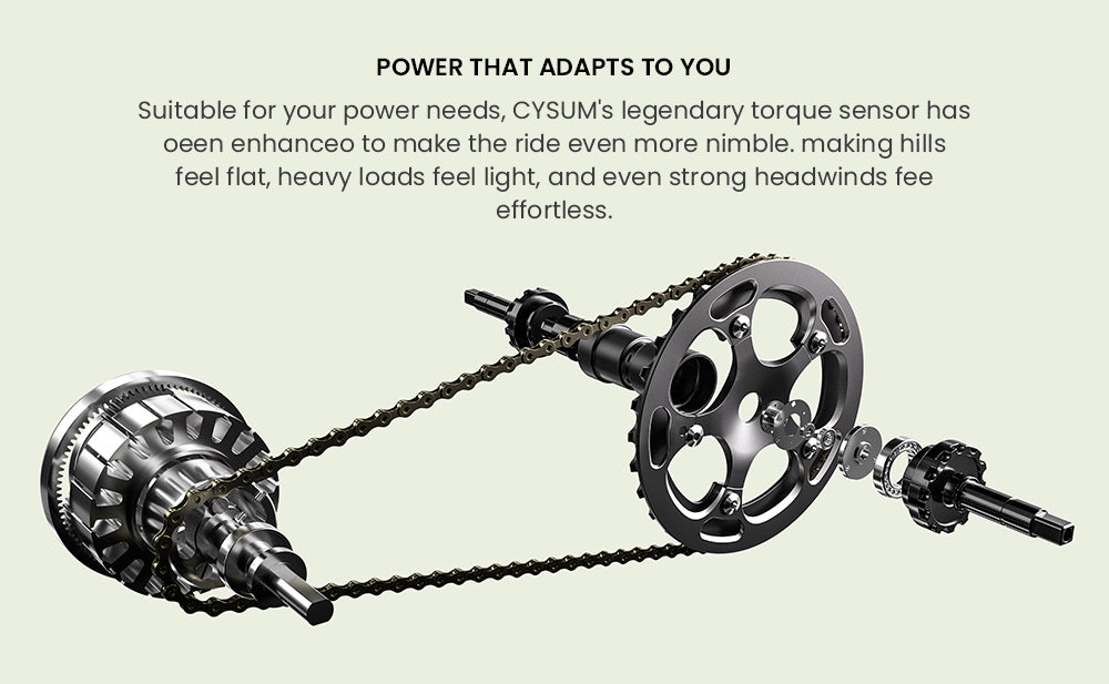 Teenagerské elektrokolo CYSUM Hoody, motor 250 W, baterie 36 V 10 Ah, maximální rychlost 35 km/h, maximální dojezd 55 km, pneumatiky 24 x 2,1 palce, řazení SHIMANO 8 rychlostí, LCD displej, LED světlomety