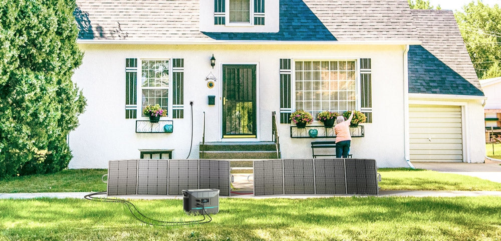 Přenosná elektrárna DaranEner NEO1500Pro, solární generátor s LiFePO4 baterií 1382 Wh, výstupní výkon 1800 W AC, nabití na 80 % za 1 hodinu, 14 portů, pro venkovní použití, kempování, cestování, obytné vozy, domácí nouzové situace