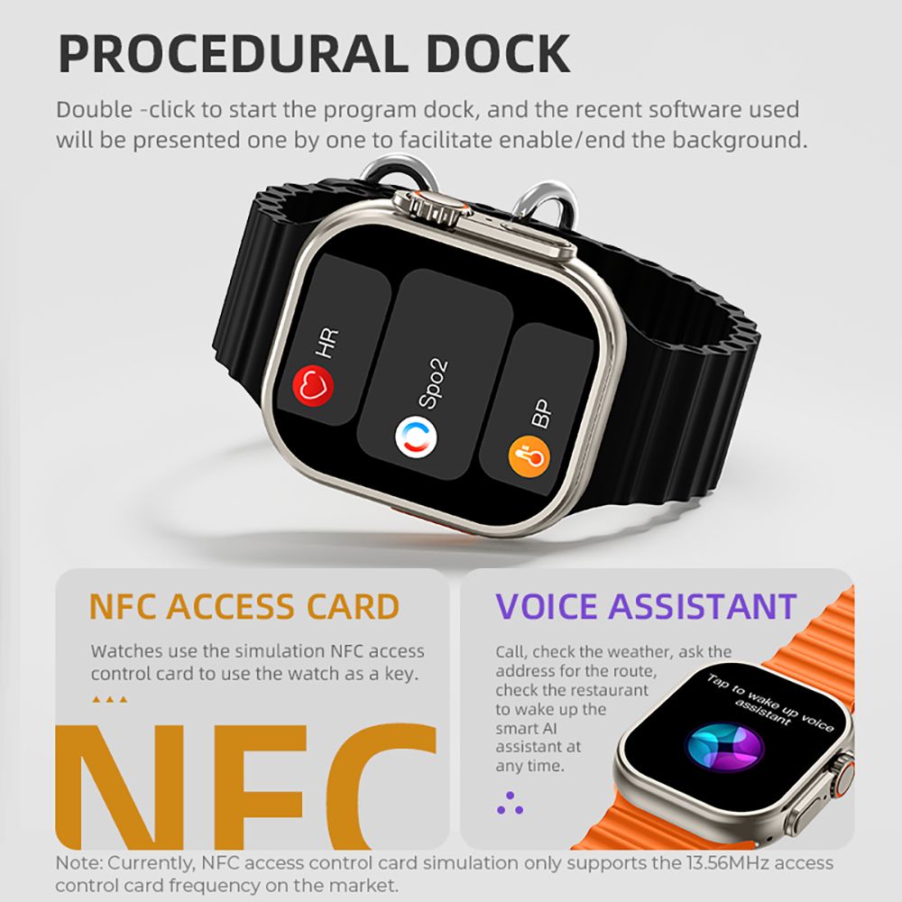 Chytré hodinky Diona ET3, 2,1palcový displej, hlasový asistent, monitorování zdraví, volání přes Bluetooth, více sportovních režimů