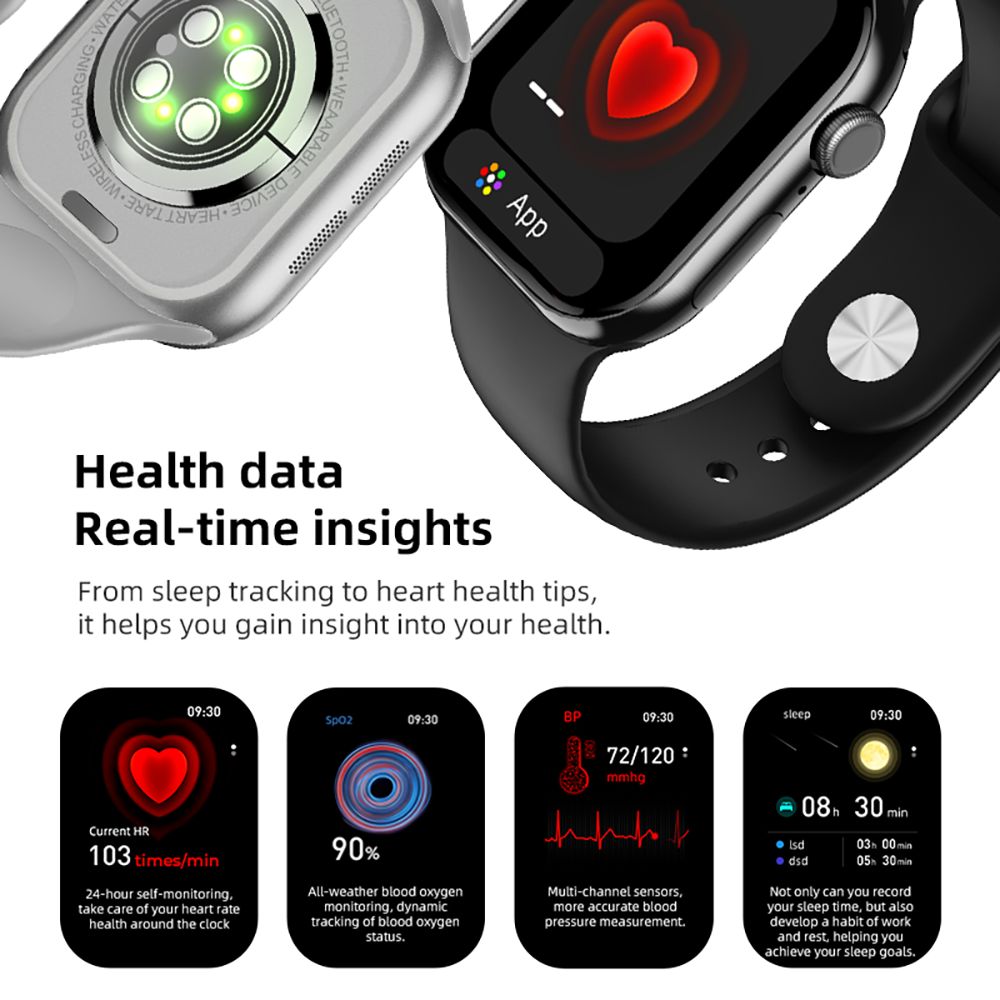 Chytré hodinky Diona MONA3 Mini, 2,10palcový displej, monitorování zdraví a spánku, volání přes Bluetooth, více sportovních režimů, hlasový asistent - černé