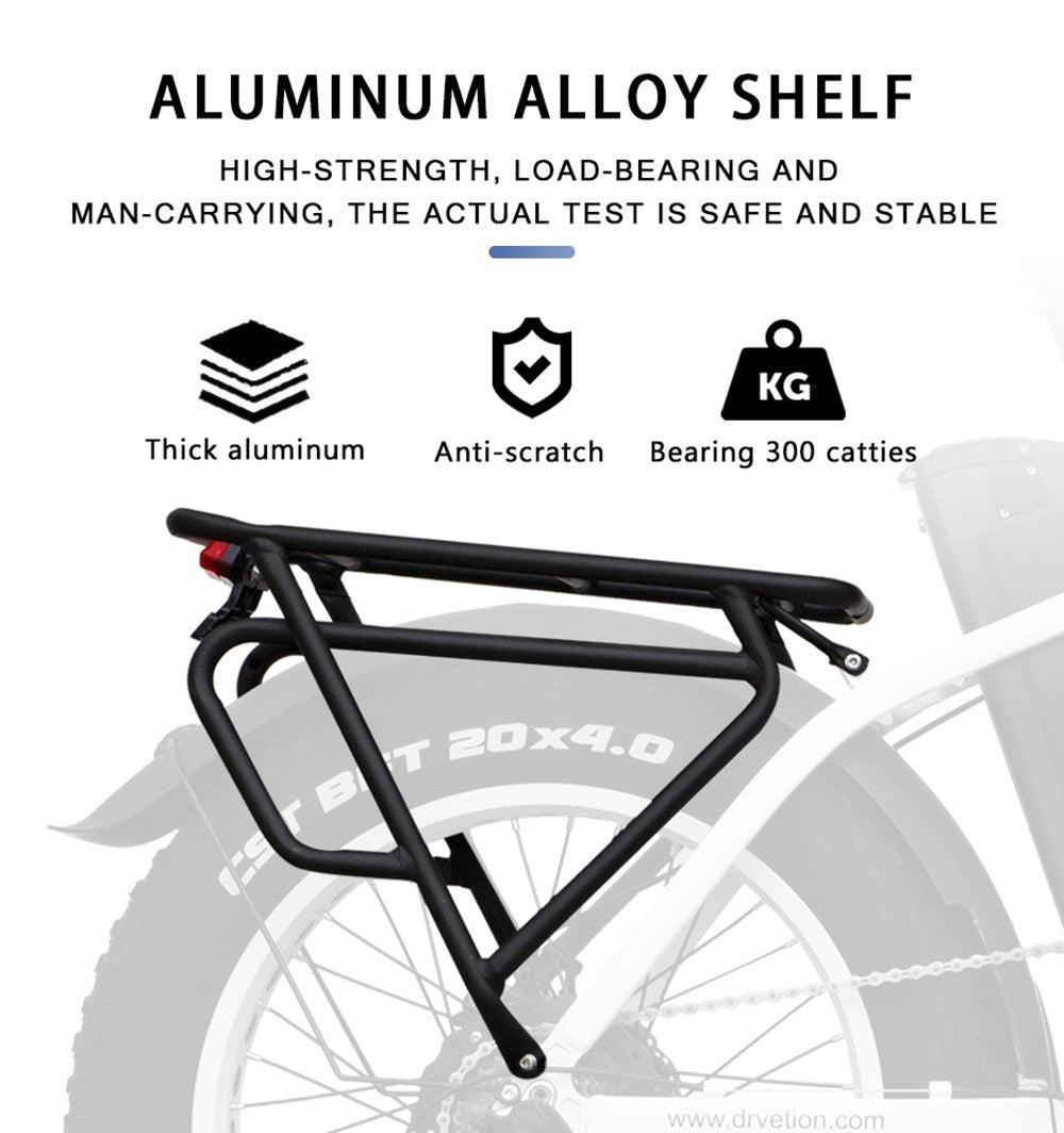 Skládací elektrické kolo DRVETION CT20, tlusté pneumatiky 20*4,0 palce, motor 750 W, baterie 48 V 20 Ah, maximální rychlost 45 km/h, kotoučová brzda SHIMANO 7 převodů