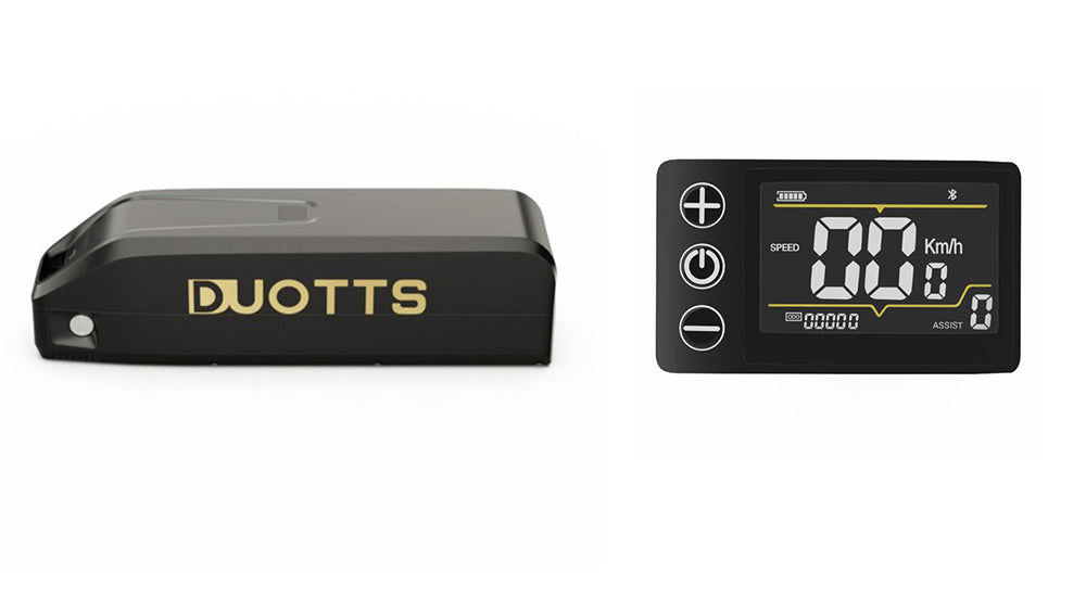 Elektrické kolo DUOTTS C29, 750 W, kola 29*2,1 palce, 48 V, 15 Ah, baterie, maximální dojezd 80–100 km, maximální rychlost 50 km/h, Shimano, 21 rychlostí, elektrické horské kolo se zadním nosičem, vodotěsné, IP54, chytrá aplikace - černá