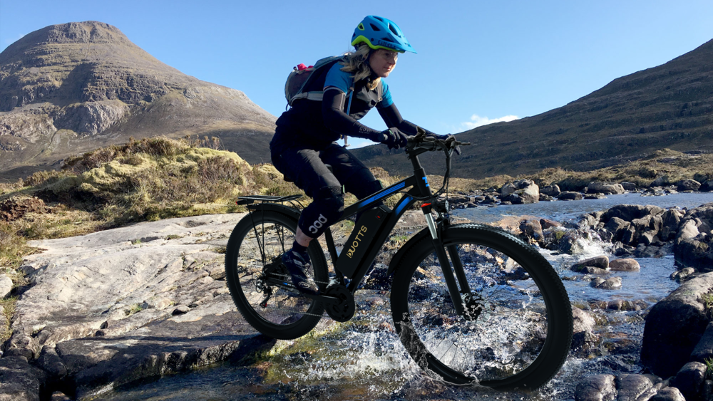 Elektrické kolo DUOTTS C29 750W 29*2,1 palcová kola 48V 15Ah baterie Dojezd 50 km Maximální rychlost 50 km/h Shimano 21 rychlostí Elektrické horské kolo se zadním nosičem IP54 Voděodolné Smart APP - Černé