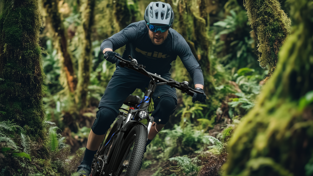 Elektrické kolo DUOTTS C29 750W 29*2,1 palcová kola 48V 15Ah baterie Dojezd 50 km Maximální rychlost 50 km/h Shimano 21 rychlostí Elektrické horské kolo se zadním nosičem IP54 Voděodolné Smart APP - Černé