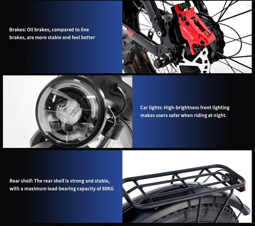 Elektrické horské kolo DUOTTS F26 750W*2 Duální motory 48V 20Ah Baterie 26*4,0 palcové tlusté pneumatiky Maximální rychlost 55 km/h Stoupání 55 stupňů Inteligentní barevný displej Dvojité kotoučové brzdy Přední tlumení nárazů Maximální zatížení 150 kg Dojezd 100 km - stříbrné