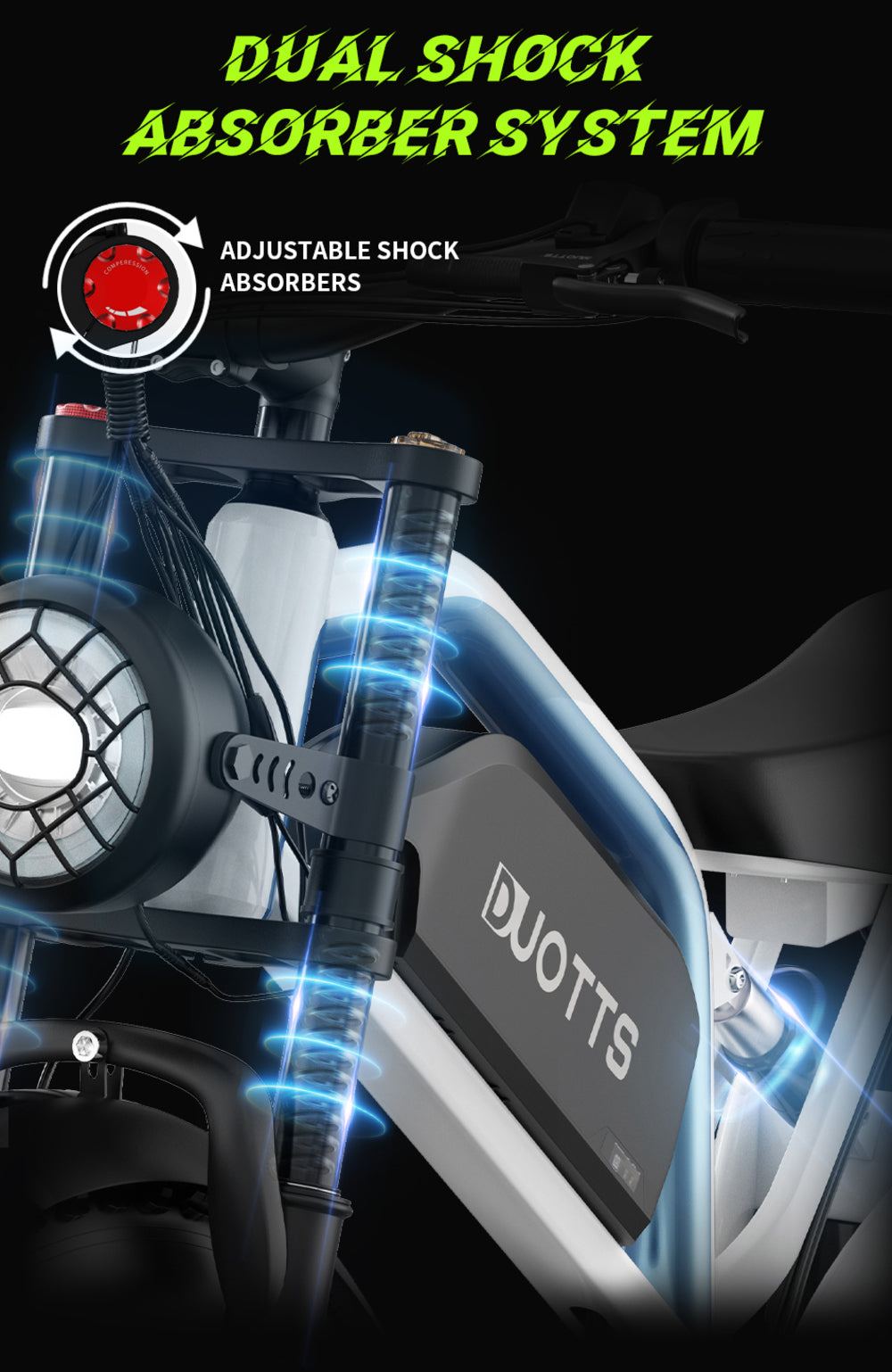 Elektrokolo DUOTTS N26, 2 motory 750 W, maximální rychlost 55 km/h, 26 x 4,0