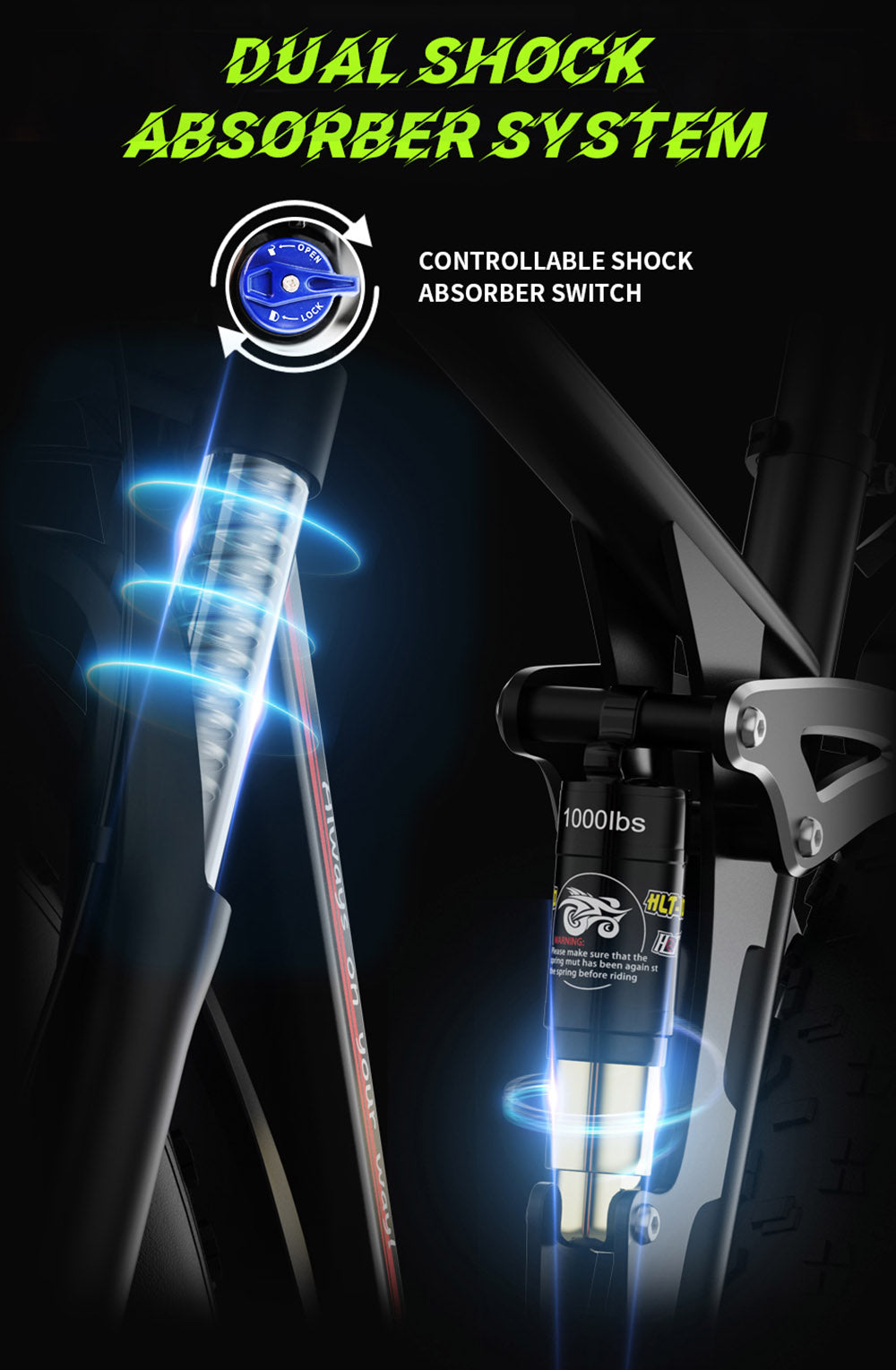 Elektrokolo DUOTTS S26, 750 W * 2 motory, maximální rychlost 50 km/h, nafukovací tlusté pneumatiky 26 x 4,0 palce, baterie LG 48 V 19,2 Ah, dojezd 120 km, převodovka Shimano 7 rychlostí, maximální nosnost 150 kg