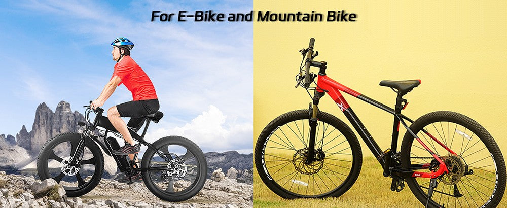 DYISLAND XT-7 Hydraulické kotoučové brzdy s třmeny, lankem ovládané přední a zadní brzdy pro horská / silniční kola / elektrokola - žluté